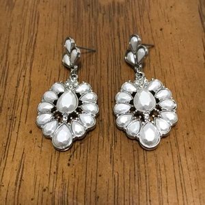 Burlington Platinum Fancy Dangle Earrings.